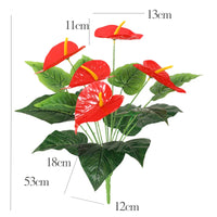 53cm Artificial Monstera Leaves Home Plastic Palm Fronds Fake Anthurium Greenery Tree Big Herb Plant For Garden Outdoor Decor - Buy online at  Vibe In Cart.