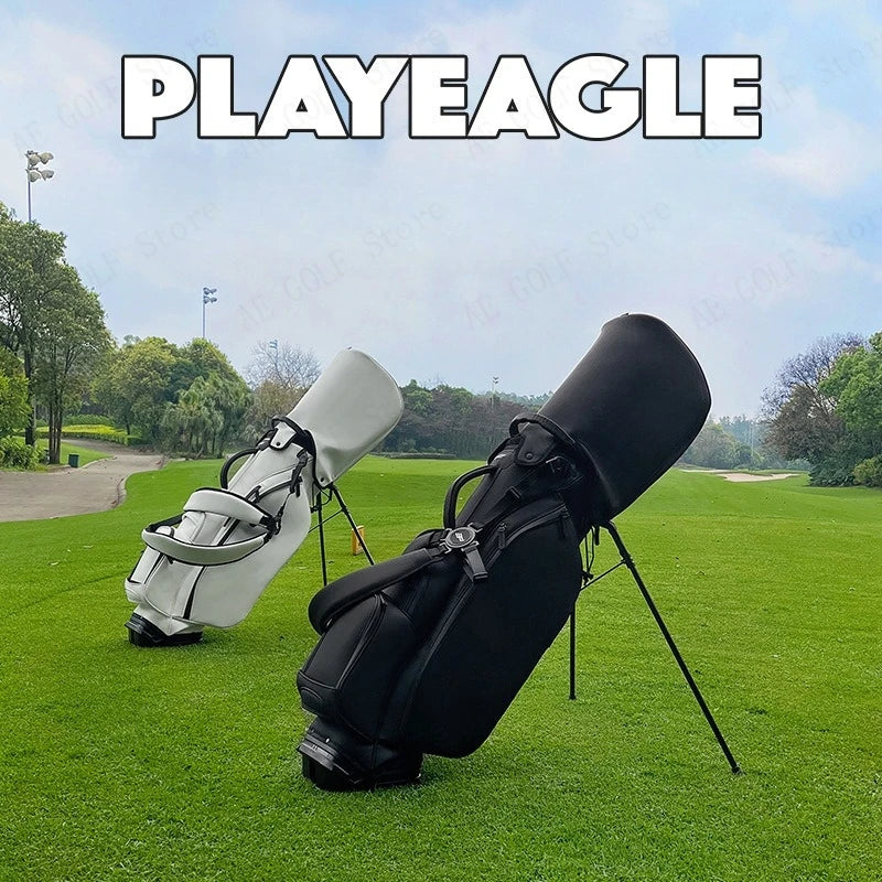 PLAYEAGLE Golf Stand Bag with Stand Lightweight Golf Bag for Men Multifunction PU Leather Golf Rack Bag - Buy online at  Vibe In Cart.