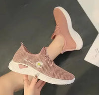 Women's Mesh Casual Sports Running Sneakers with Animal Prints