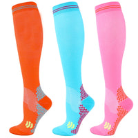 Knee-High Unisex Compression Socks for Varicose Veins 20-30 mmHg for Running and Cycling