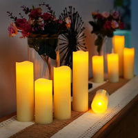 12-120PCS Wedding LED Candles Flickering Decor Flameless Candles Battery Operated with Remote Control Tealight Dinner Home Party - Buy online at  Vibe In Cart.