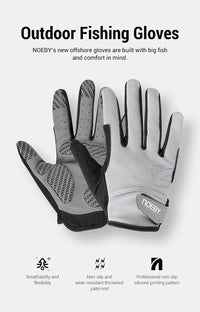 Noeby Fishing Gloves Non-slip Full Finger Outdoor Sun Protection Anti-UV Cycling Running Gloves Men Women Tackle - Buy online at  Vibe In Cart.