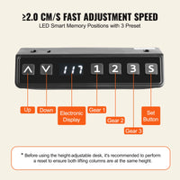 SucceBuy Standing Desk Frame  Electric Stand Up Computer Desk Legs Ergonomic DIY Workstation Base for Home Office Black white - Buy online at  Vibe In Cart.