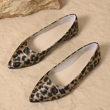 Leopard Shoes 2025 New Women Flats Woman Casual Shoes Pointe Toe Spring Summer Flat Fashion Ladies Shoes Slip-on Big Size - Buy online at  Vibe In Cart.