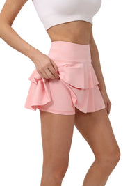 Front double-layer round-hem badminton and tennis skirt, women's running, fitness and yoga skirt, golf sports short skirt - Buy online at  Vibe In Cart.