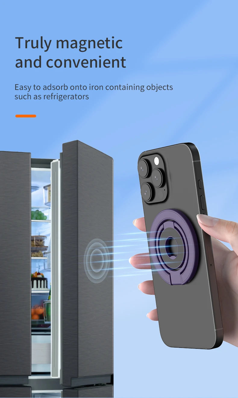 Universal Double Sided Magnetic Ring Phone Holder and Stand