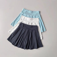 Women's Tennis Outfit Set Short-Sleeved Polo Shirt & Pleated Anti-Glare Skirt Sports Top for All-Season Outwear - Buy online at  Vibe In Cart.