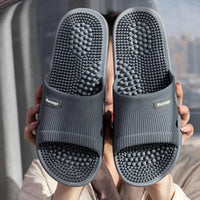 Summer Slippers for Men PVC Massage Non Slip Solid Color Comfortable Durable Bathroom Shoes Cool Pool - Buy online at  Vibe In Cart.