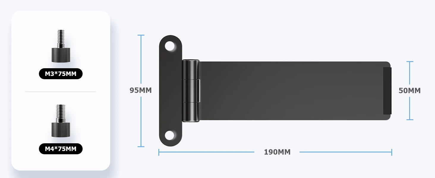 Adjustable Monitor Stand with VESA 75x75mm for 13-24 Inch Monitors