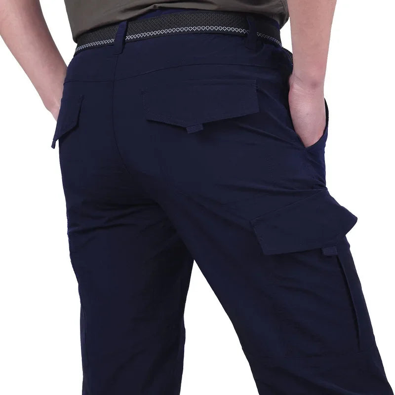 Summer Casual Lightweight Army Military Long Trousers Male Waterproof Quick Dry Cargo Camping Overalls Tactical Pants Breathable - Buy online at  Vibe In Cart.