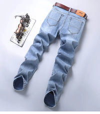 Men's Slim Fit Stretch Denim Casual Jeans for All Seasons