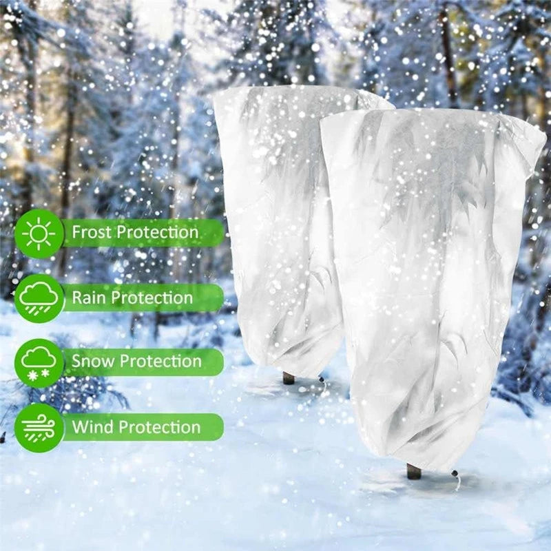 1/3Pcs Plant Covers Freeze Protection Non-woven Fabric Frost Cloth Plants Jacket Drawstring Tree Cover for Outdoor Plants - Buy online at  Vibe In Cart.