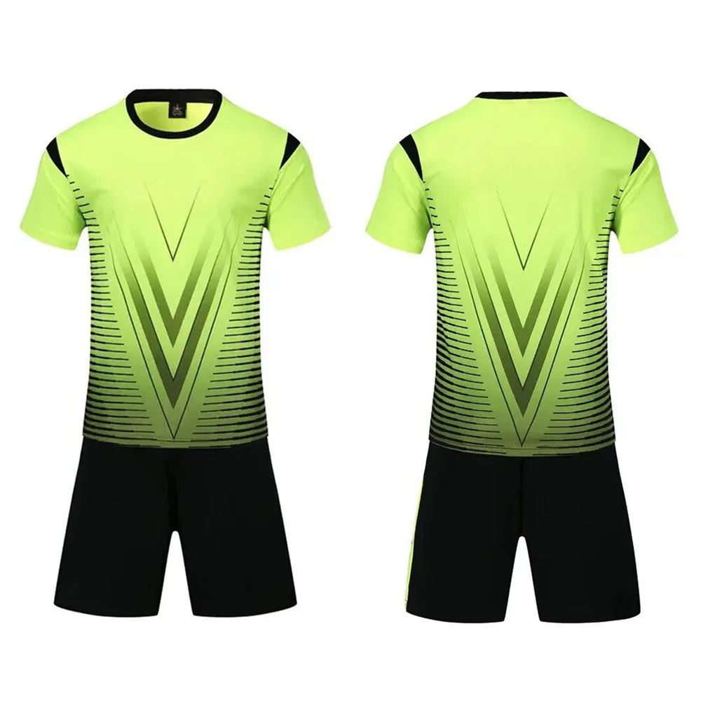 Customizable Unisex Soccer Jersey and Shorts Kit for Adults