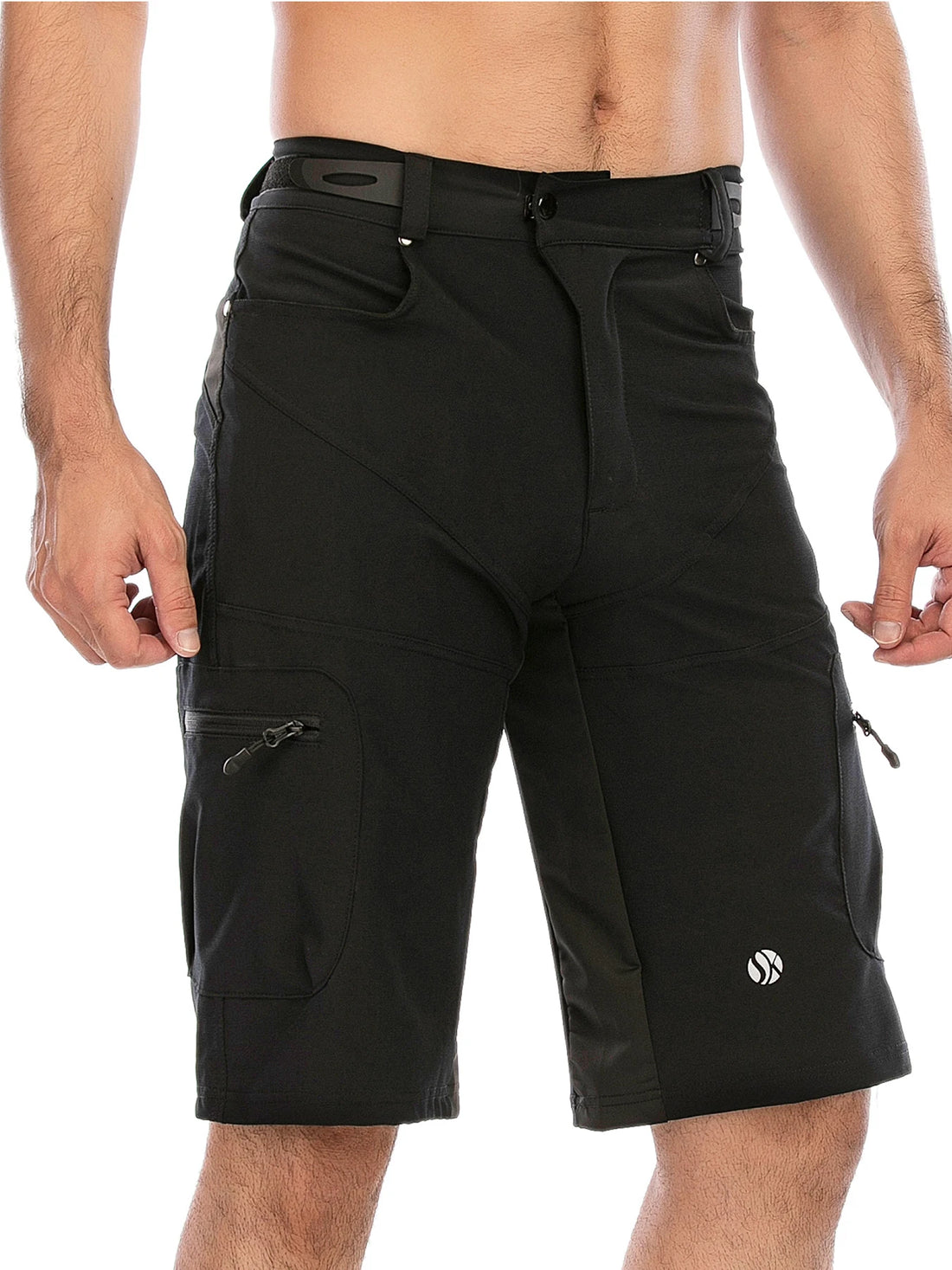 Gym Shorts Man Mountain Bike Shorts Stretch MTB Shorts Quick Dry with Zipper Pocket Suitable for Running，Hiking，Camping - Buy online at  Vibe In Cart.