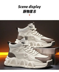 Men's Ankle Snow Boots with Lace-Up Closure