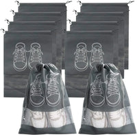 Large Non-Woven Fabric Shoes Storage Organizer Bags, 5 or 10 Pack