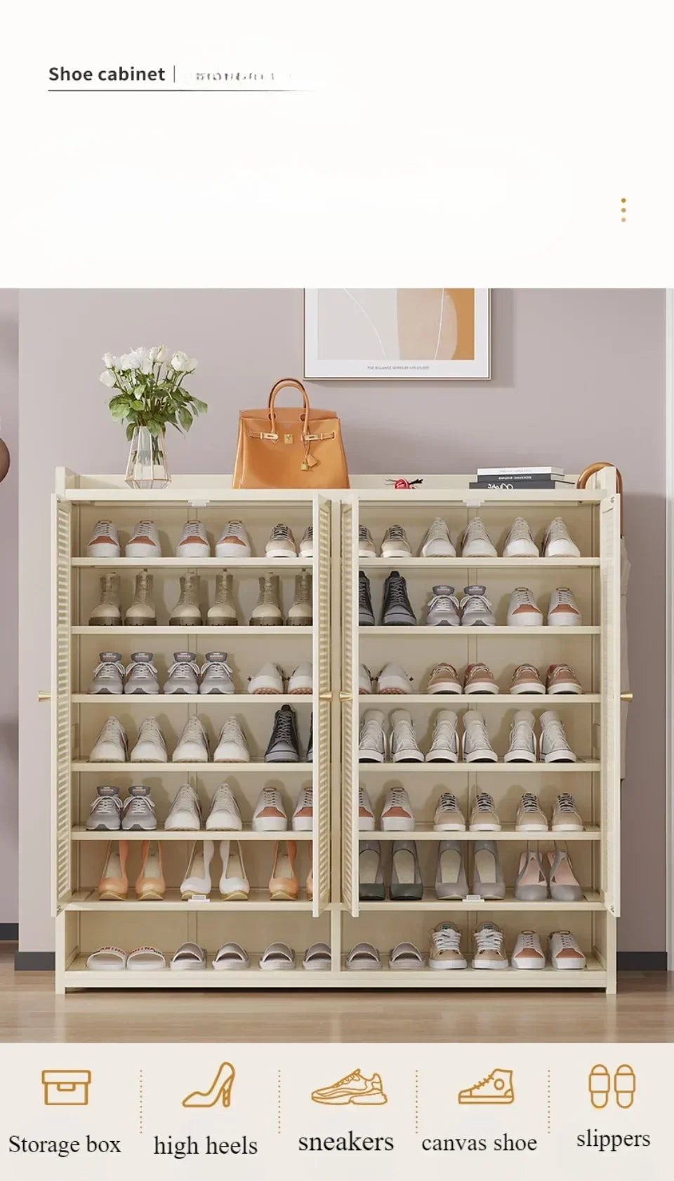 Home Shoe Cabinet Large Capacity Shoe Rack Breathable Storage Cabinet Moisture-proof Shoe Cabinet Simple Dust-proof Shoe Cabinet - Buy online at  Vibe In Cart.