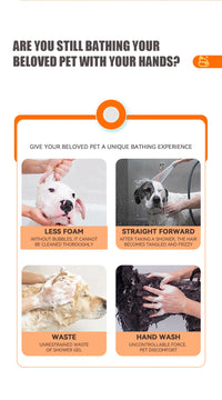 Dog Bathing Brush Pet Massage Brush Shampoo Dispenser Soft Silicone Brush Rubber Bristle for Dogs and Cats Shower Grooming Tool - Buy online at  Vibe In Cart.