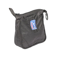 Portable Large Black Golf Ball and Tee Storage Bag