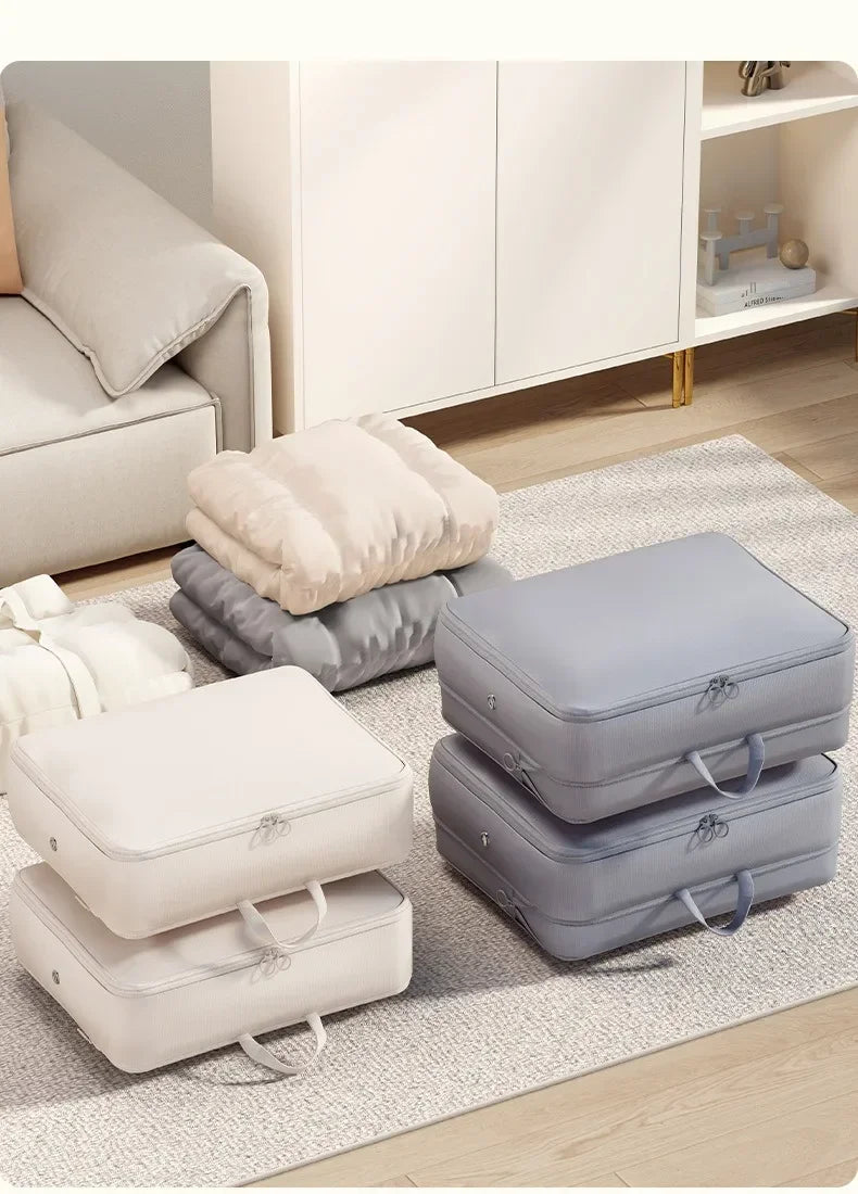 Foldable Polyester Compression Packing Bag for Clothes and Travel Storage, 1-10 Pieces