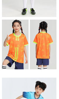 Soccer Uniform Set for Adults and Kids with Shirt and Shorts