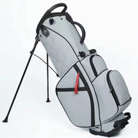 Customized Logo Lightweight Polyurethane Leather Golf Bag Black and Grey Waterproof Wear Resistant Portable Golf Bag - Buy online at  Vibe In Cart.