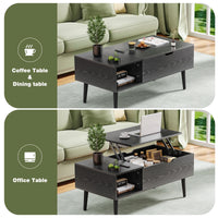 JHK Lift Top Coffee Tables For Living Room 39.37"x19.7" Desk Tea Wood Dining Tables Adjustable Storage Shelf Easy Lift Or Lower - Buy online at  Vibe In Cart.