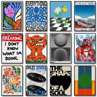 Retro Abstract Nourishing Soul Classic Wall Art,  Canvas Print Poster, Suitable for Home, Living Room, Room Decoration Painting - Buy online at  Vibe In Cart.