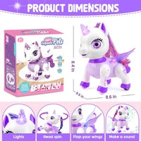Unicorn Toys for Girls, Remote Control Robot Toys, Dancing Pets, Robot Toys for Kids, Toddler Perfect Birthday Christmas Gifts