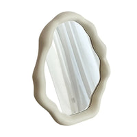 1PC Cream Style Makeup Mirror Decorative Irregular Simple Standing Dresser Mirror Cloud Shaped French Hairdressing Wall Mirror - Buy online at  Vibe In Cart.