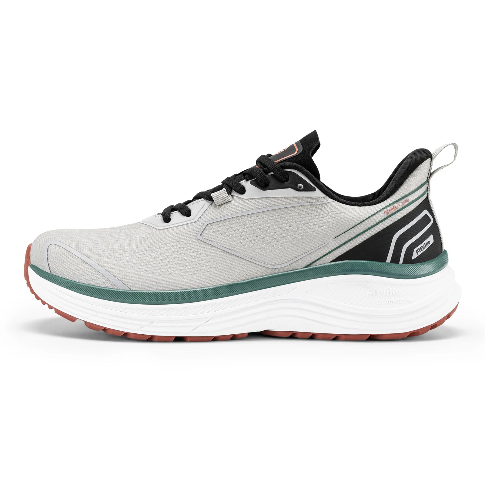 Men's Extra Wide Lace-Up Casual Shoes With Cushioning And Arch Support