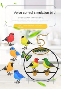 Simulated Electronic Singing Bird Toy with Motion and Sound Control