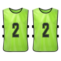6PCS/2PCS Adults Soccer Pinnies Quick Drying Football Team Jerseys Youth Sports Scrimmage Soccer Team Numbered Bibs Sports Vest - Buy online at  Vibe In Cart.