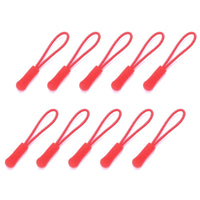 Set of 10 PVC Zipper Pull Replacement Clips for Bags