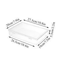Transparent Plastic Square Desktop Document Storage Box