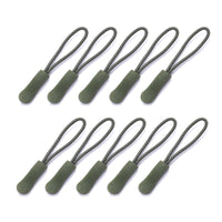 Set of 10 PVC Zipper Pull Replacement Clips for Bags