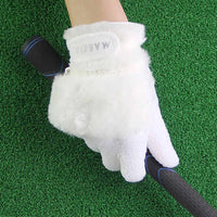 1Pair Fashion Women Winter Warm Gloves Faux Fur Suede Golf Gloves Thick Plus Velvet Anti-slip Female Driving Skiing Gloves - Buy online at  Vibe In Cart.