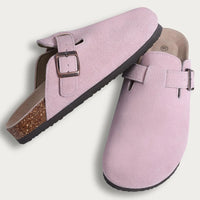 Men's Outdoor Slippers with Cow Suede Lining and EVA Insole