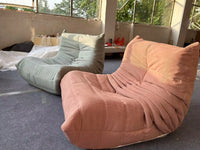 Modern Single Reclining Sofa in Cream for One Person