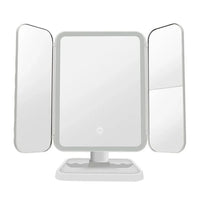 Trifold Makeup Mirror LED Lights Dorm Dressing Mirror Beauty Light up your fill light with Smart Complementary Makeup Mirror Tri - Buy online at  Vibe In Cart.