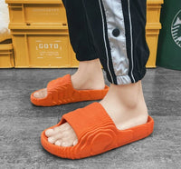 Soft Home Slippers Couple Summer Indoor Skid Proof Bathroom Slippers Sandals Hotel Solid Color Men Women Flip Flops Flat Shoes - Buy online at  Vibe In Cart.