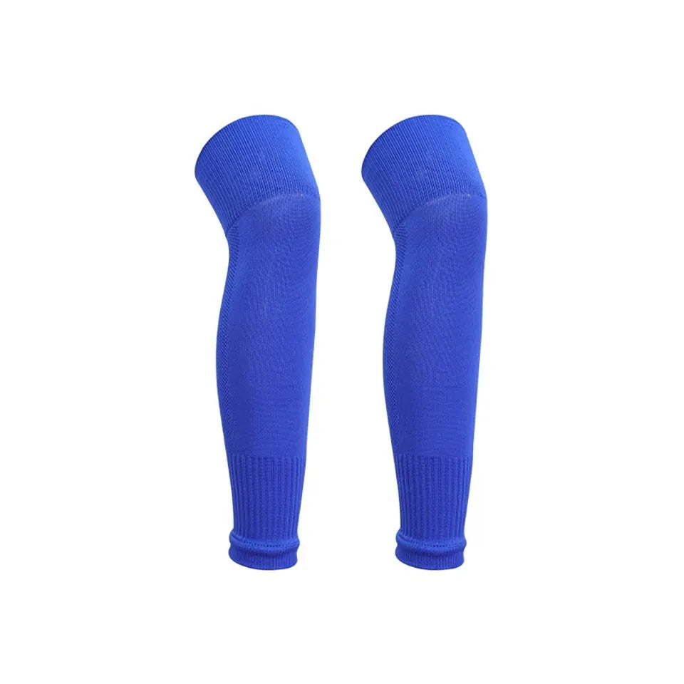 Polyester Shin Guard Socks for Football, Knee-High, Free Size