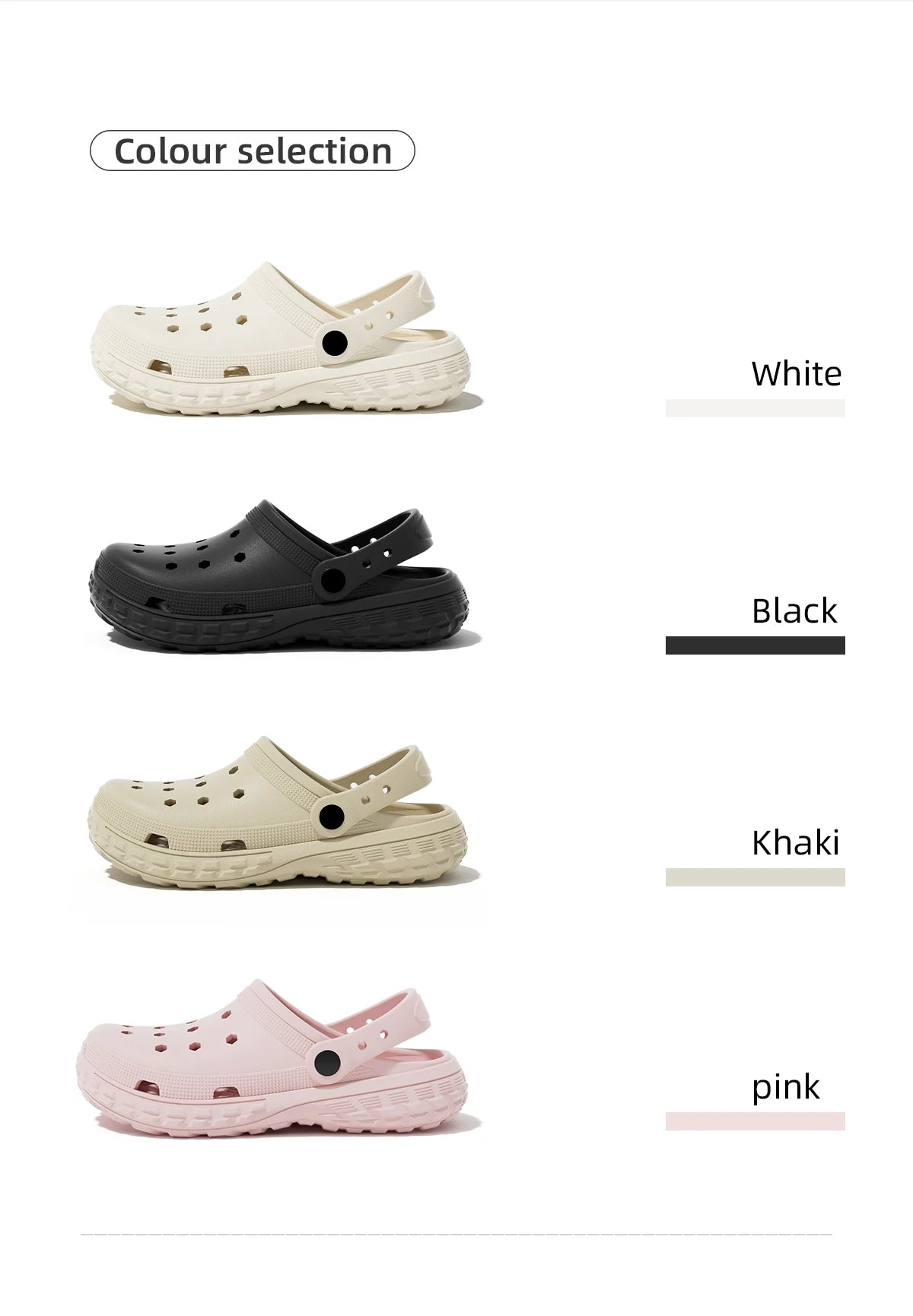 Women and Men's Hole Shoes Summer Non-Slip Outdoor Sandals Closed Toe Shit Feeling Beach Slippers Thick Bottom Soft Bottom - Buy online at  Vibe In Cart.