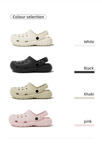 Women and Men's Hole Shoes Summer Non-Slip Outdoor Sandals Closed Toe Shit Feeling Beach Slippers Thick Bottom Soft Bottom - Buy online at  Vibe In Cart.