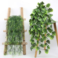 80cm Persian fern Leaves Vines Home Room Decor Hanging Artificial Plant Plastic Leaf Grass Wedding Party Wall Balcony Decoration - Buy online at  Vibe In Cart.