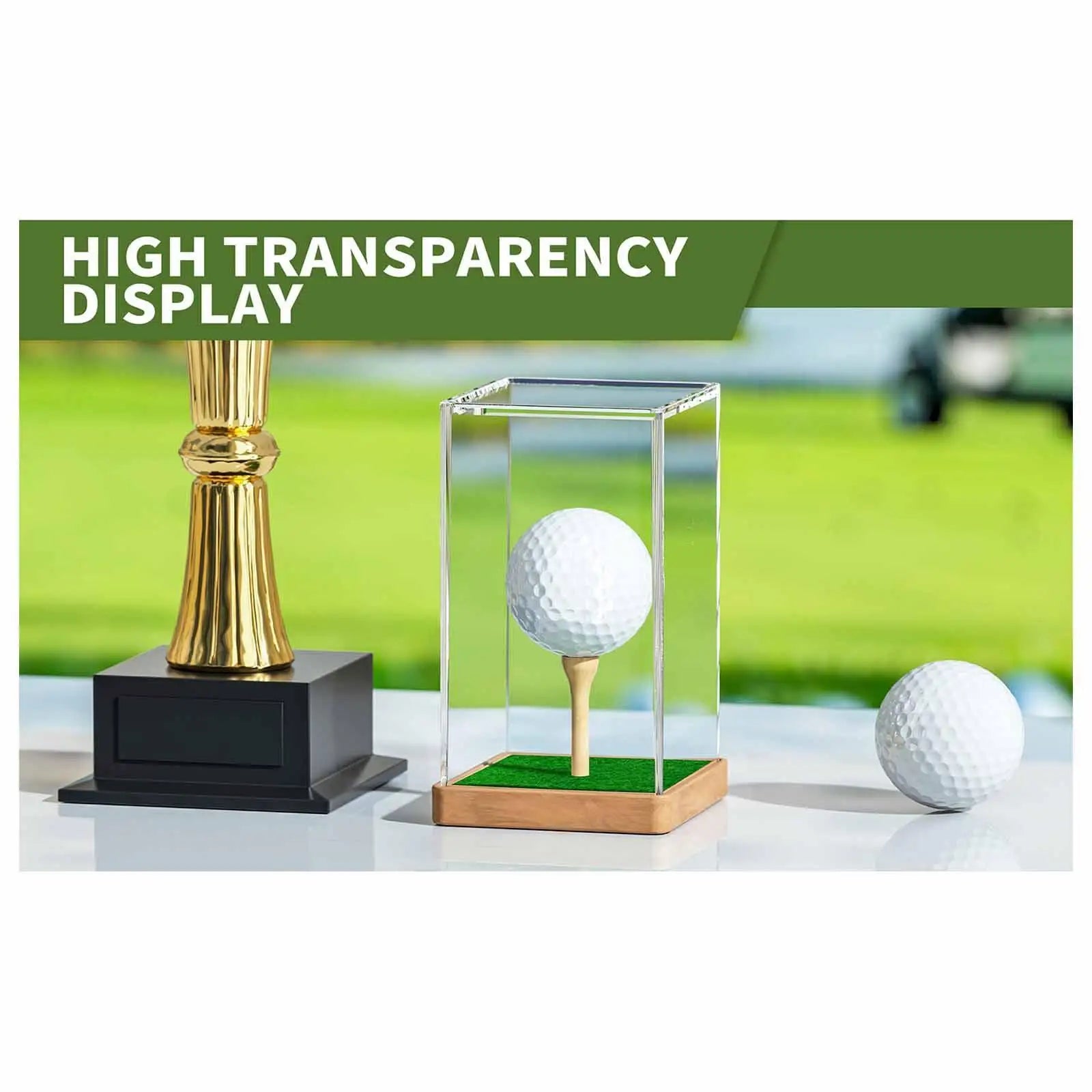 Golf Ball Display Box Multiuse Storage Box for Earphone Small Toys Baseball - Buy online at  Vibe In Cart.