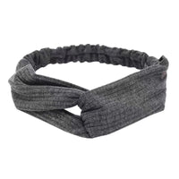 Women's Geometric Acrylic Elastic Headbands with Cross Knot