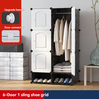 1pc/New Wardrobe Simple Cloth Wardrobe Clothes Storage Cabinet Rental House Plastic Assembly Dormitory Fabric Wardrobe Cabinet - Buy online at  Vibe In Cart.
