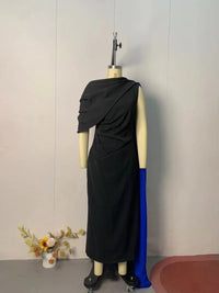 Women's Mid-Calf O-Neck Polyester Tatting Weave Dress with Three-Dimensional Decoration