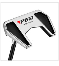 Left Handed Men's Standing Golf Putter with Ball Pickup, Silver Black